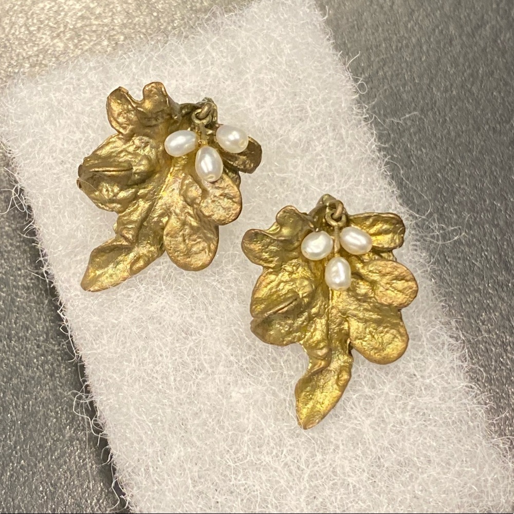 Michael Michaud nature pierced earrings